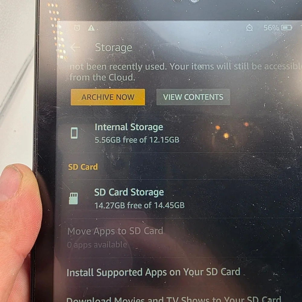 Amazon Fire HD 8 7th‎ Gen Tablet Black 16GB SX034QT with 16GB SD Card L3